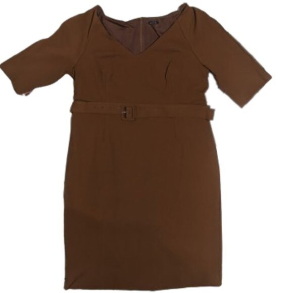 Brown Belted Dress Size 2XL but fits 1XL New NWT - Picture 2 of 2